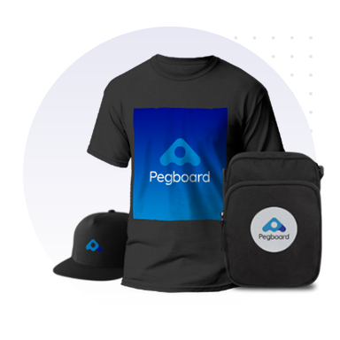 Pegboard can provide you with custom t-shirts, company polos, logo hats, and tote bags.